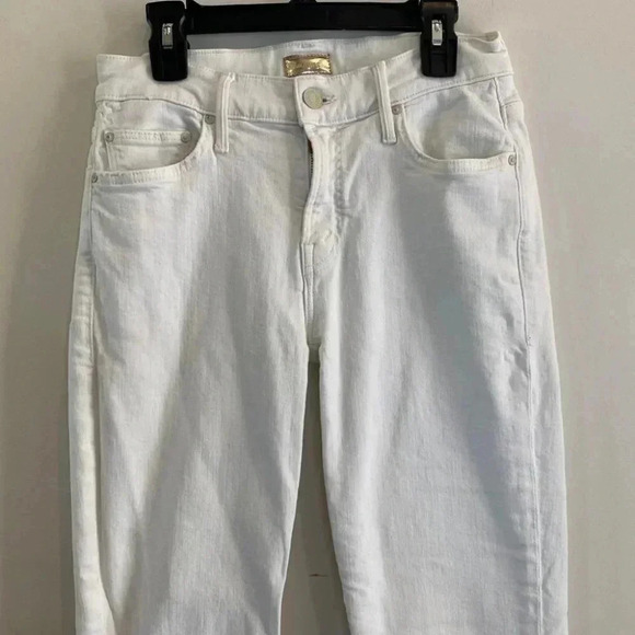 MOTHER The Dropout Jeans in Whipping Cream - Picture 4 of 16